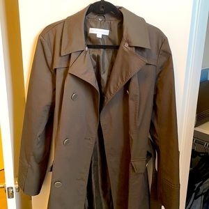 Women’s New York & Company Green Trench Coat